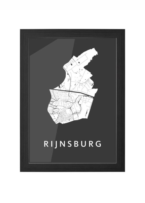 Rijnsburg Black Ingelijst in Zwart lijst Kopen | Kunst in Kaart
