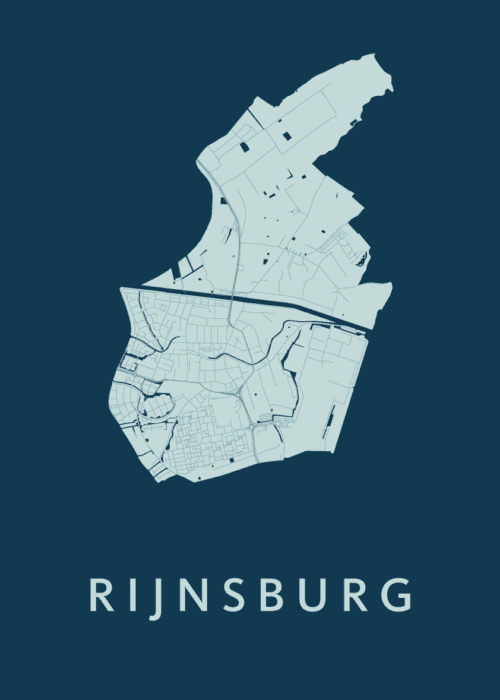 Rijnsburg Feldgrau Stadskaart Poster Kopen