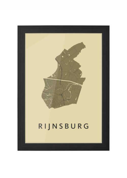 Rijnsburg GoldenRod Ingelijst in Zwart lijst Kopen | Kunst in Kaart