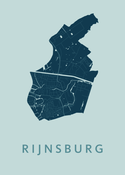 Rijnsburg Mint Stadskaart Poster Kopen