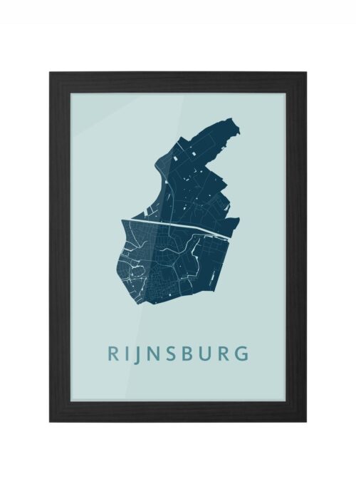 Rijnsburg Mint Ingelijst in Zwart lijst Kopen | Kunst in Kaart