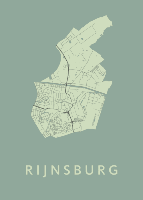 Rijnsburg Olive Stadskaart Poster Kopen