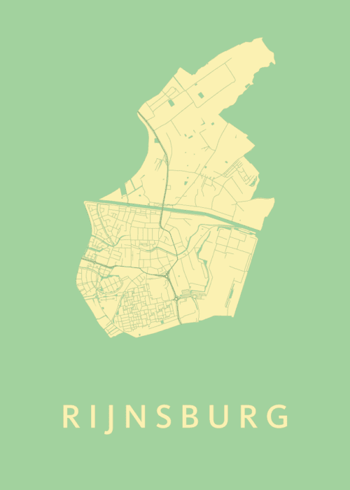 Rijnsburg Spring Stadskaart Poster Kopen