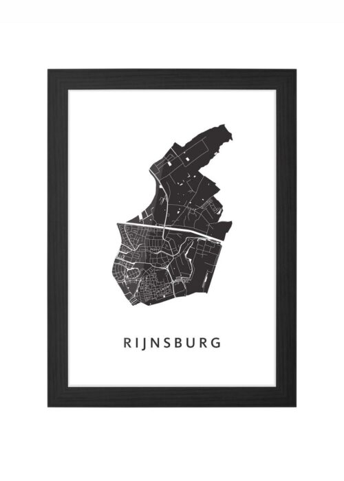 Rijnsburg White Ingelijst in Zwart lijst Kopen | Kunst in Kaart
