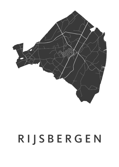 Rijsbergen Stadskaart Poster Kopen