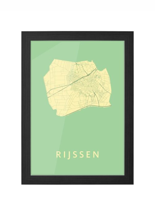 Rijssen Spring Ingelijst in Zwart lijst Kopen | Kunst in Kaart