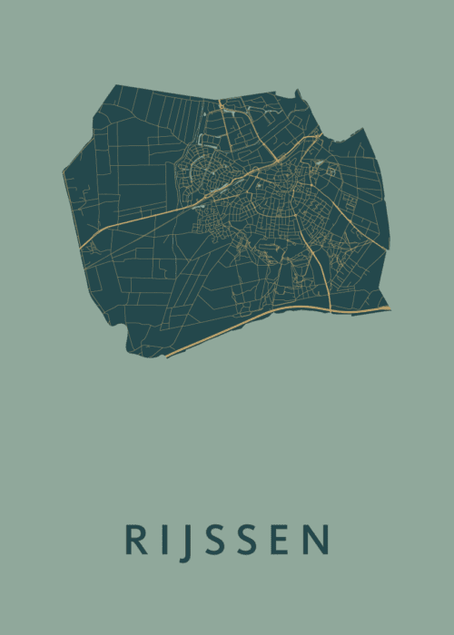 Rijssen Stadskaart - Amazon poster