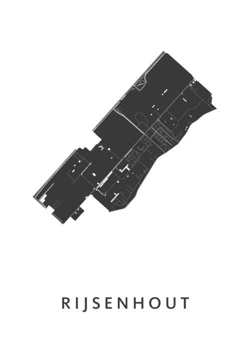 Rijsenhout Stadskaart Poster Kopen