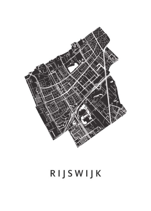 Rijswijk Stadskaart - White