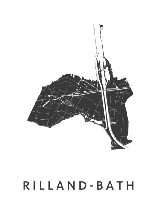 Rilland-Bath Stadskaart Poster Kopen