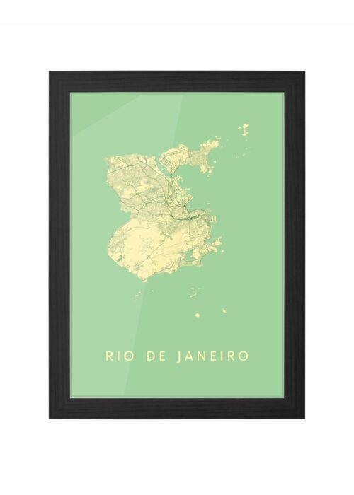 Rio de Janeiro Spring Ingelijst in Zwart lijst Kopen | Kunst in Kaart
