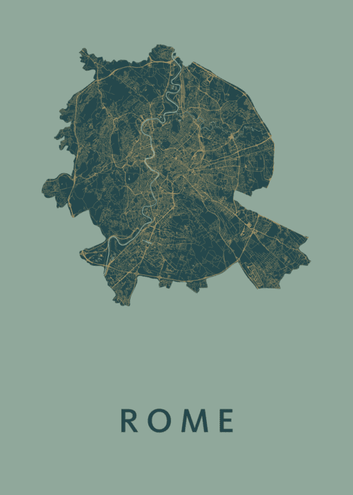 Rome Stadskaart poster Amazon