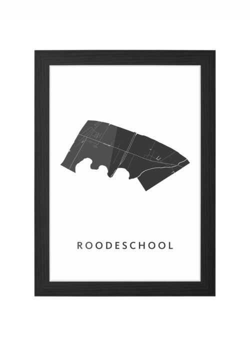 Roodeschool Ingelijst in Zwart lijst Kopen | Kunst in Kaart