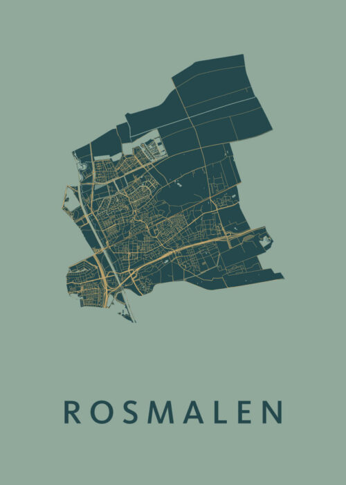 Rosmalen Stadskaart poster Amazon