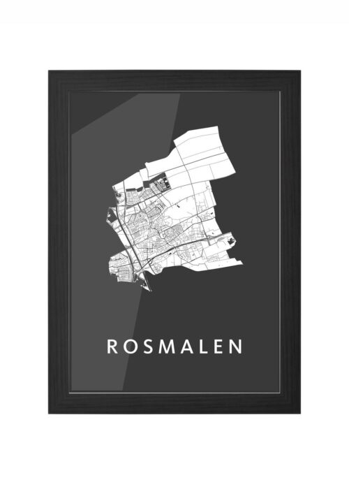 Rosmalen Black Ingelijst in Zwart lijst Kopen | Kunst in Kaart