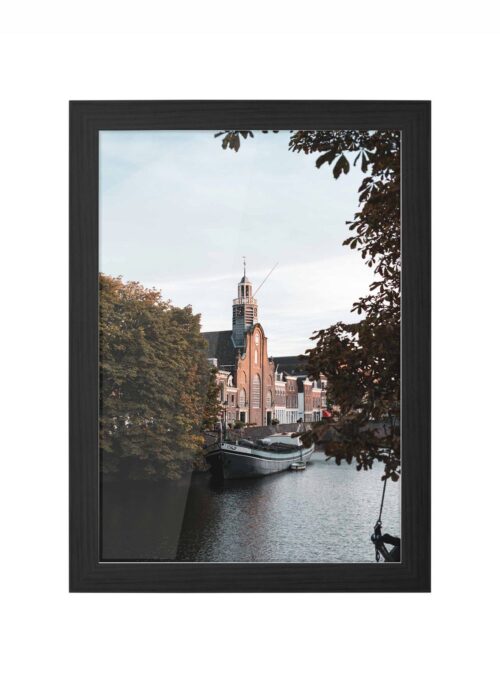 delfhaven fotografie poster ingelijst in zwarte lijst
