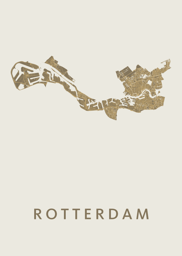 Kunst in Kaart poster ingelijst