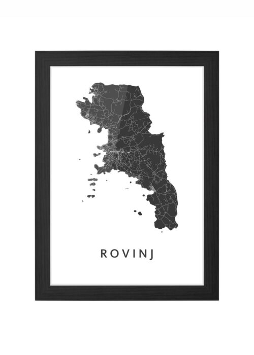 Rovinj Ingelijst in Zwart lijst Kopen | Kunst in Kaart