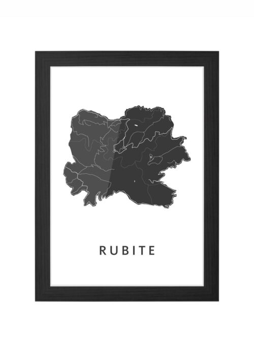 Rubite Ingelijst in Zwart lijst Kopen | Kunst in Kaart