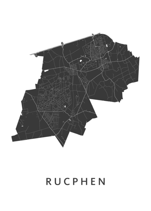 Rucphen Stadskaart Poster Kopen