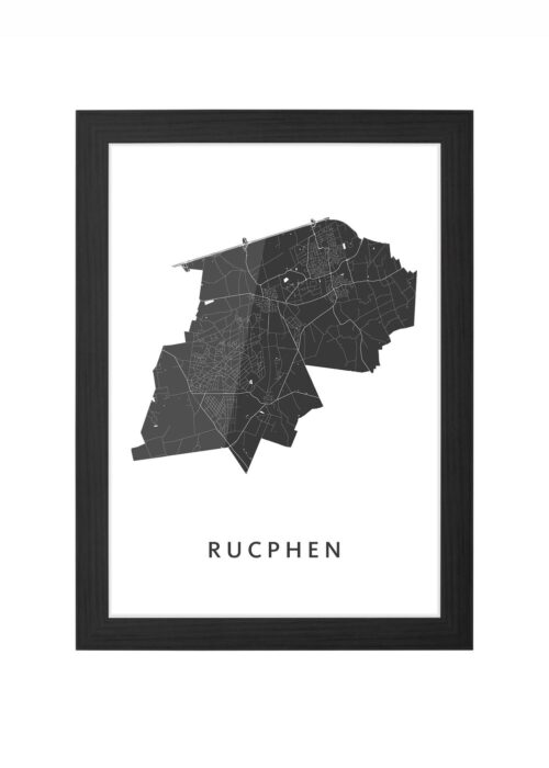 Rucphen Ingelijst in Zwart lijst Kopen | Kunst in Kaart