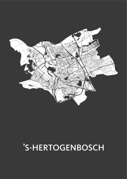 's Hertogenboschstadskaartposter