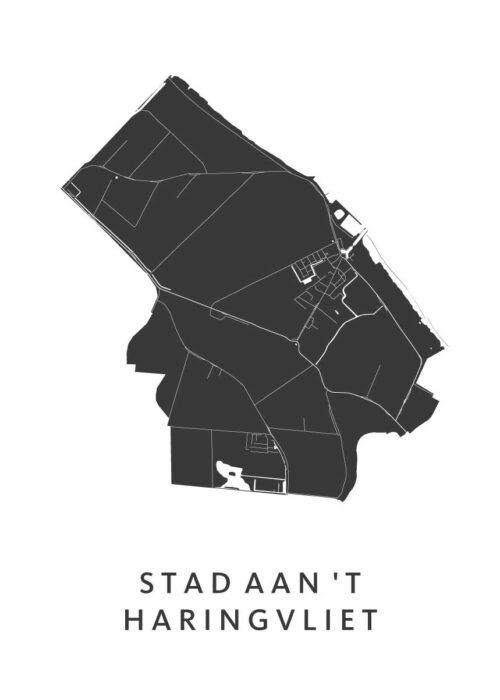 Stad aan 't Haringvliet Kaart Poster