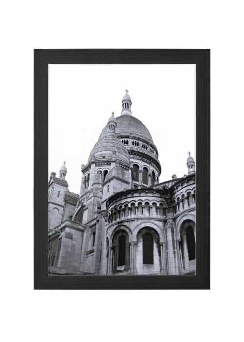 sacré-cœur fotografie poster ingelijst in zwarte lijst