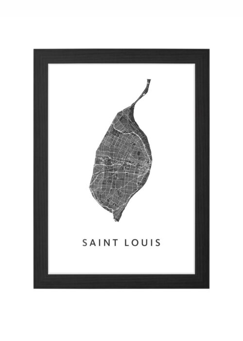Saint Louis Ingelijst in Zwart lijst Kopen | Kunst in Kaart