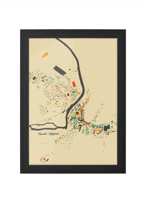 Saint-Mihiel Ingelijst in Zwart lijst Kopen | Kunst in Kaart