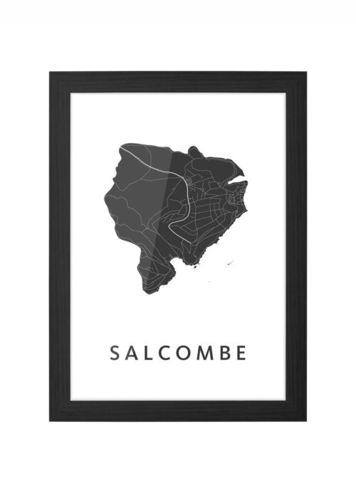 Salcombe Ingelijst in Zwart lijst Kopen | Kunst in Kaart
