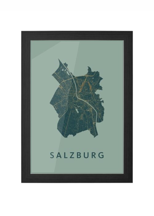 Salzburg Amazon Ingelijst in Zwart lijst Kopen | Kunst in Kaart