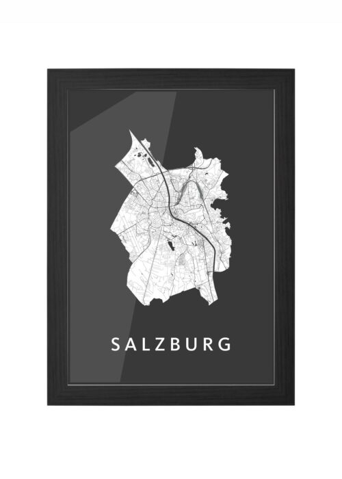 Salzburg Black Ingelijst in Zwart lijst Kopen | Kunst in Kaart