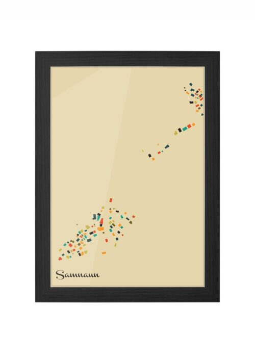 Samnaun Ingelijst in Zwart lijst Kopen | Kunst in Kaart