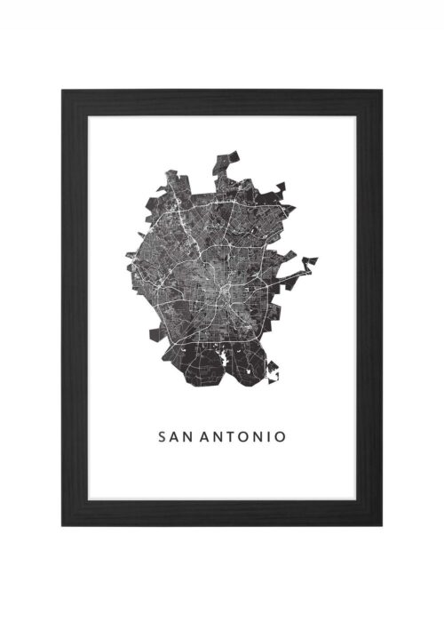 San Antonio Ingelijst in Zwart lijst Kopen | Kunst in Kaart