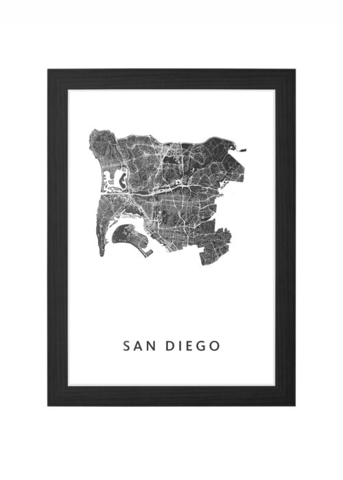 San Diego Ingelijst in Zwart lijst Kopen | Kunst in Kaart
