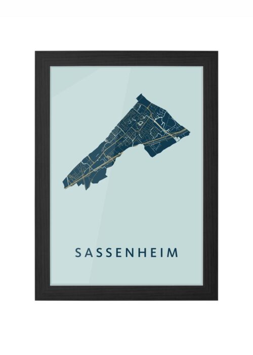 Sassenheim Prussian Ingelijst in Zwart lijst Kopen | Kunst in Kaart