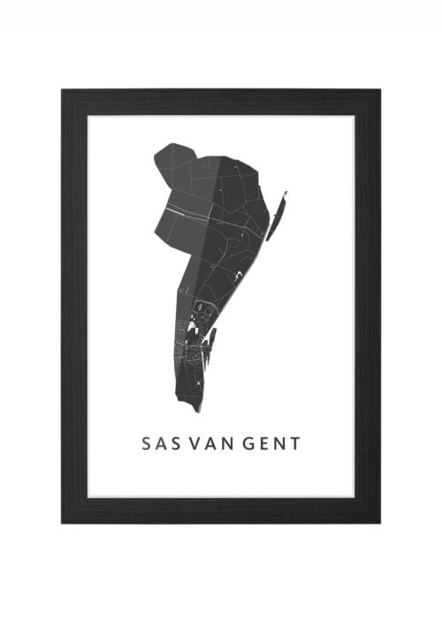 Sas van Gent Ingelijst in Zwart lijst Kopen | Kunst in Kaart