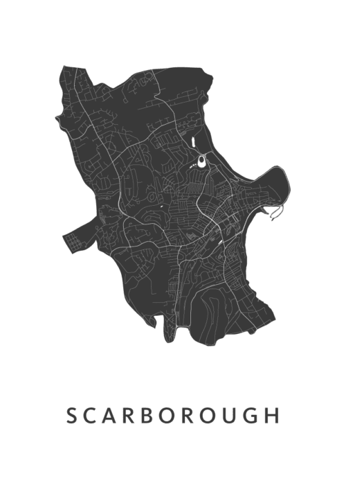Scarborough Stadskaart Poster Kopen