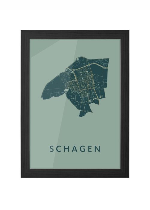Schagen Amazon Ingelijst in Zwart lijst Kopen | Kunst in Kaart