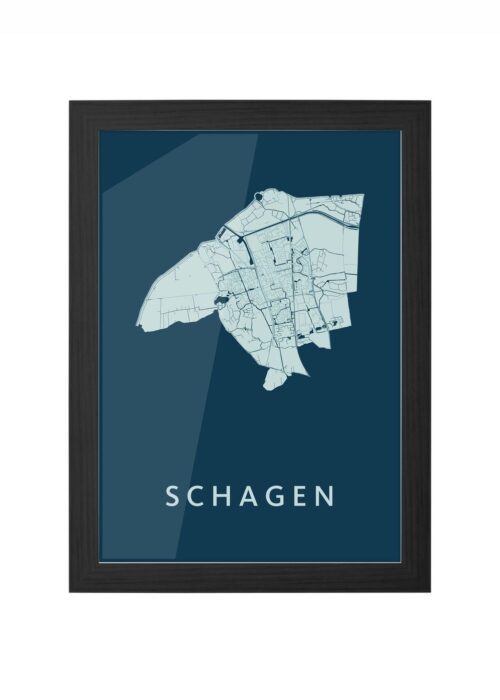 Schagen Feldgrau Ingelijst in Zwart lijst Kopen | Kunst in Kaart