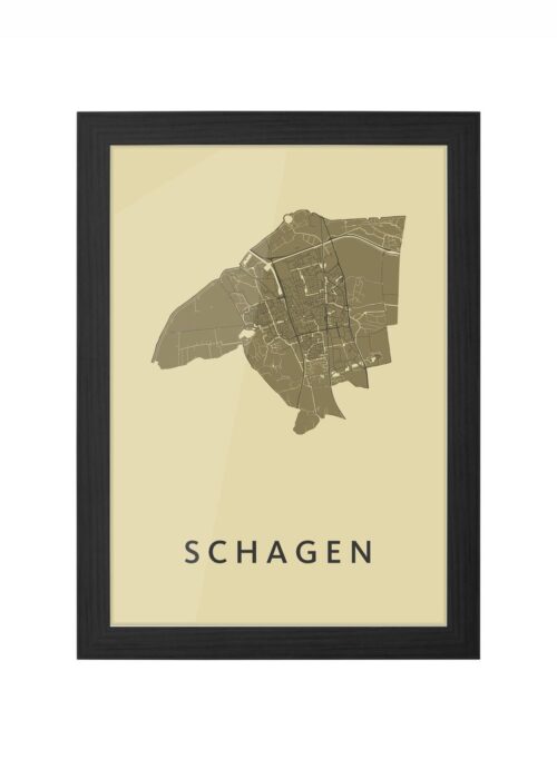Schagen GoldenRod Ingelijst in Zwart lijst Kopen | Kunst in Kaart
