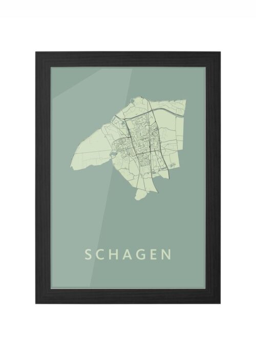 Schagen Olive Ingelijst in Zwart lijst Kopen | Kunst in Kaart