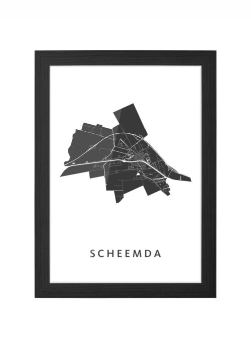 Scheemda Ingelijst in Zwart lijst Kopen | Kunst in Kaart