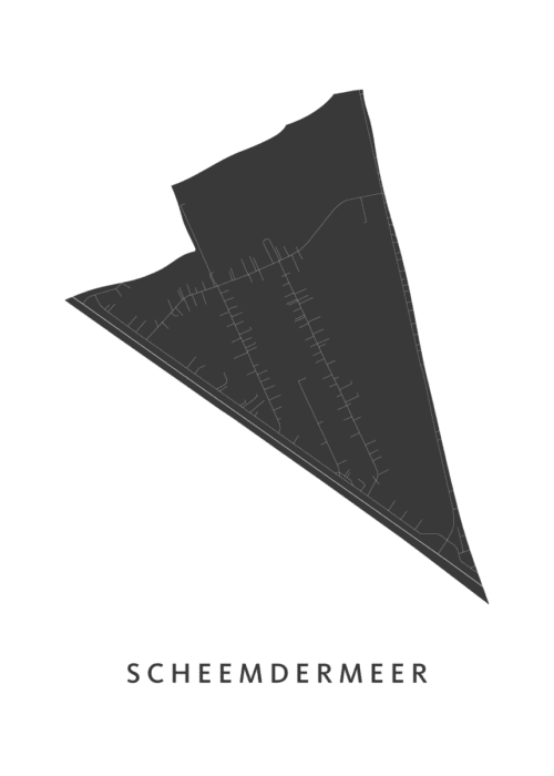 Scheemdermeer Kaart Poster