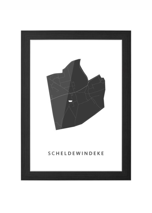Scheldewindeke Ingelijst in Zwart lijst Kopen | Kunst in Kaart