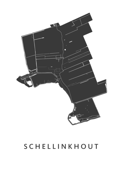 Schellinkhout Stadskaart Poster Kopen
