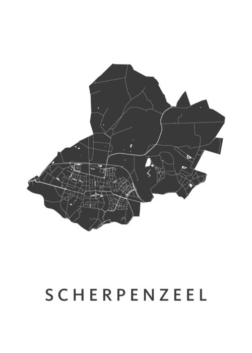 Scherpenzeel Kaart Poster