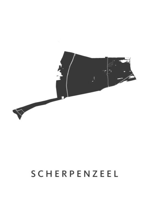 Scherpenzeel (Friesland) Stadskaart Poster Kopen