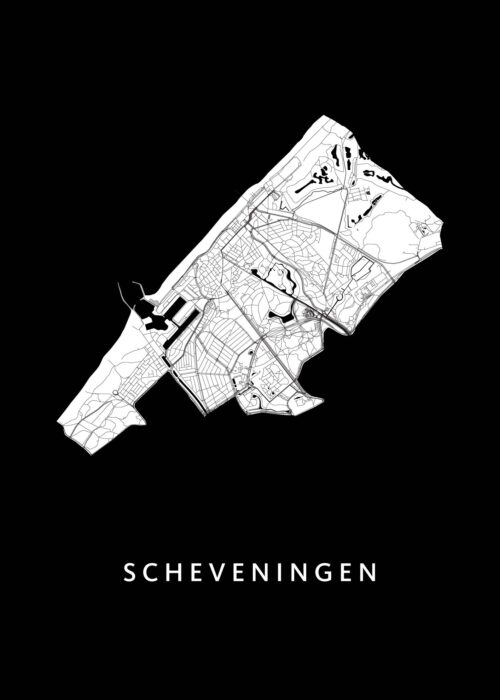 Scheveningen Stadskaart poster